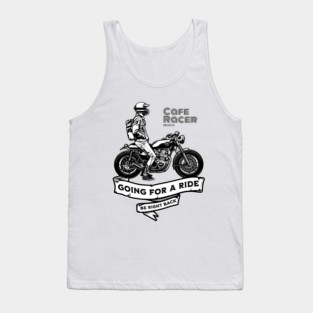 Café Racer Motorcycle | Retro Biker Design Tank Top