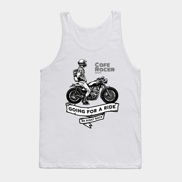 Café Racer Motorcycle | Retro Biker Design Tank Top by monsalveautos