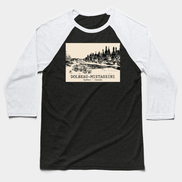 Dolbeau-Mistassini - Québec Baseball T-Shirt by Lakeric