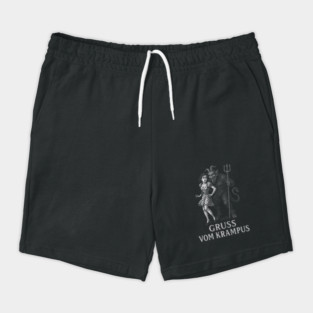 Spicy Gruss Vom Krampus Vintage Christmas Horror T-Shirt Shorts