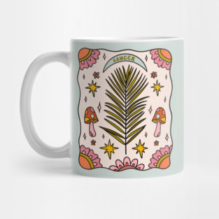 Cancer Zodiac Leaf Mug