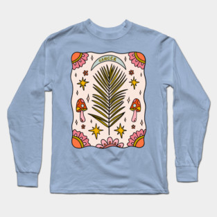 Cancer Zodiac Leaf Long Sleeve T-Shirt