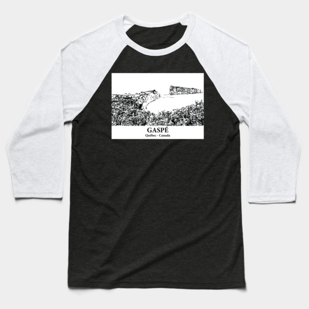 Gaspé - Québec Baseball T-Shirt by Lakeric