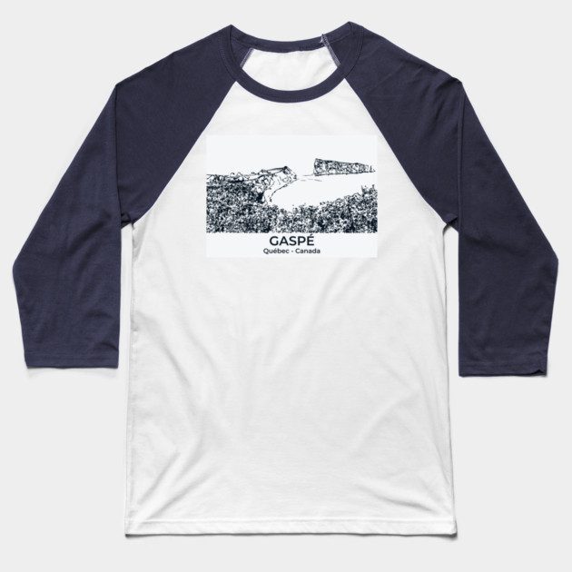 Gaspé - Québec Baseball T-Shirt by Lakeric