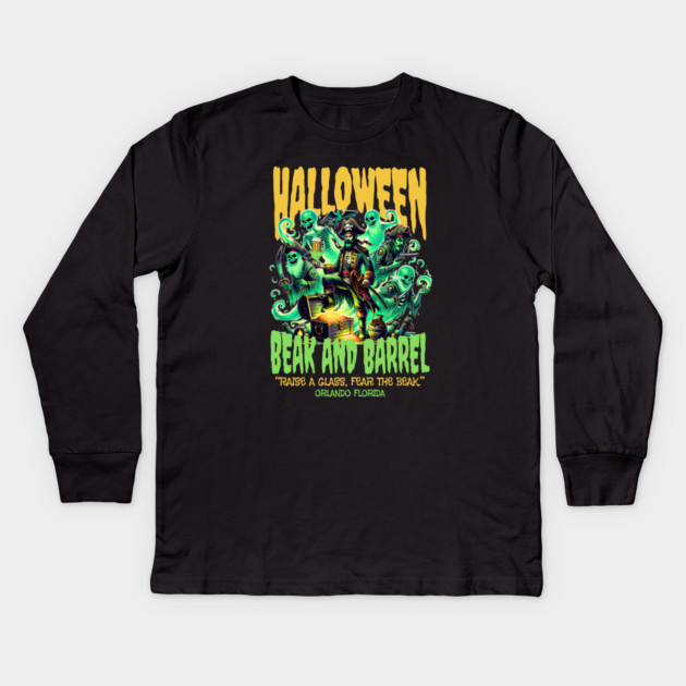 The Beak and Barrel Halloween Special Edition Design Kids Long Sleeve T-Shirt by Joaddo