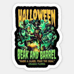 The Beak and Barrel Halloween Special Edition Design Sticker