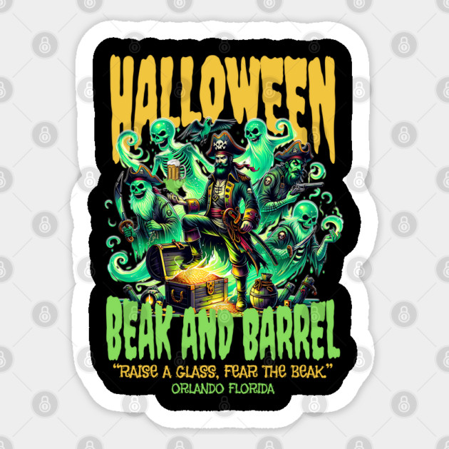 The Beak and Barrel Halloween Special Edition Design Sticker by Joaddo