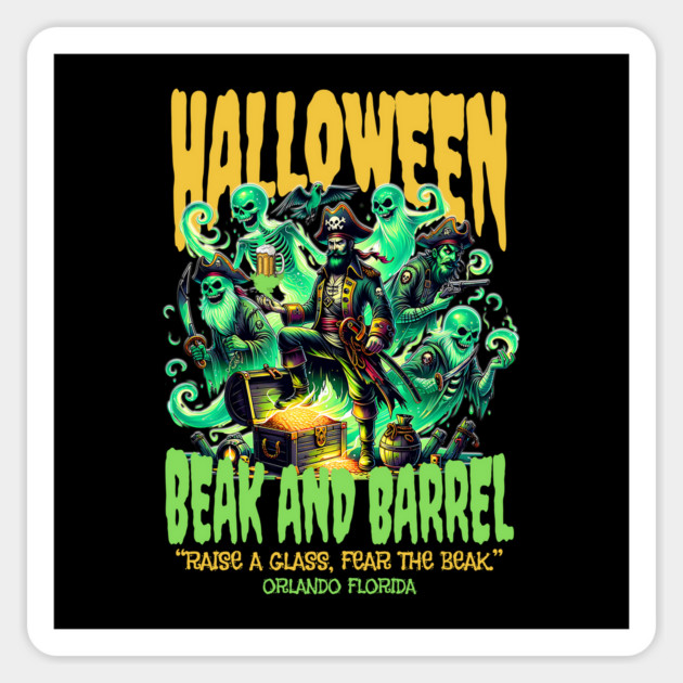 The Beak and Barrel Halloween Special Edition Design Magnet by Joaddo