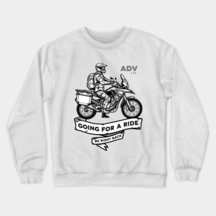 Adventure Motorcycle | Off-Road Design Crewneck Sweatshirt