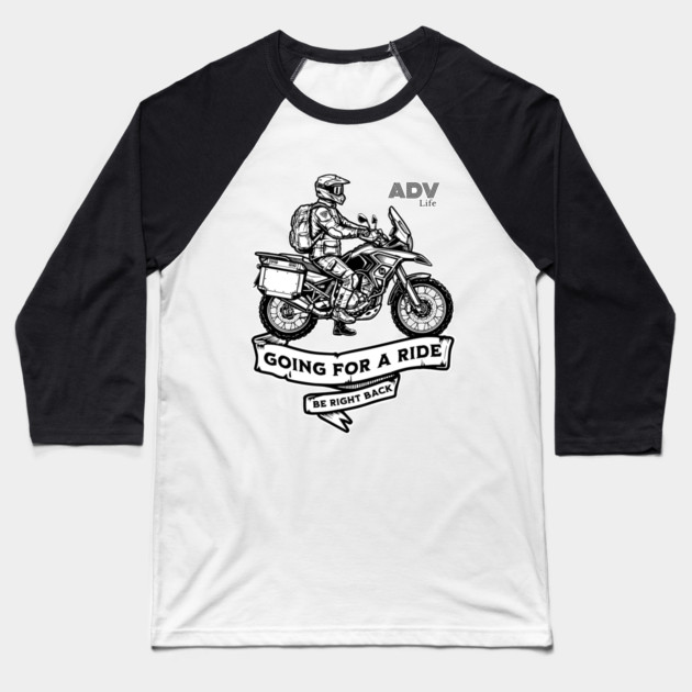 Adventure Motorcycle | Off-Road Design Baseball T-Shirt by monsalveautos