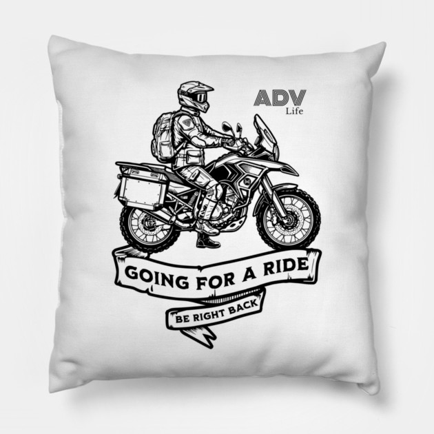 Adventure Motorcycle | Off-Road Design Pillow by monsalveautos
