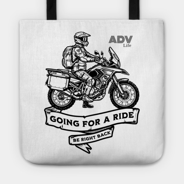 Adventure Motorcycle | Off-Road Design Tote by monsalveautos