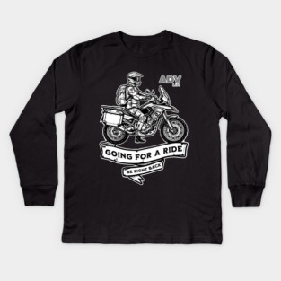 Adventure Motorcycle | Off-Road Design Kids Long Sleeve T-Shirt