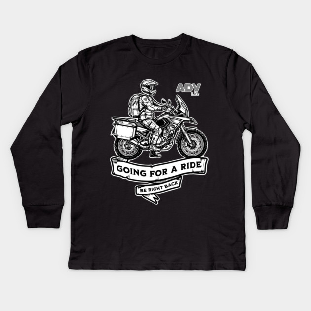 Adventure Motorcycle | Off-Road Design Kids Long Sleeve T-Shirt by monsalveautos