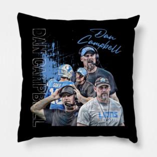 Dan Campbell Lions Pillow