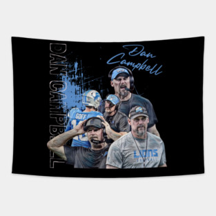 Dan Campbell Lions Tapestry