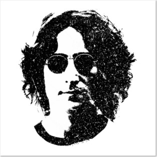 John Lennon Print On Back Posters and Art