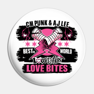 cm punk & AJ Lee WWE Pin