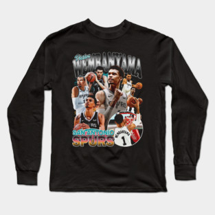 Victor Wembanyama Vintage Collage Long Sleeve T-Shirt