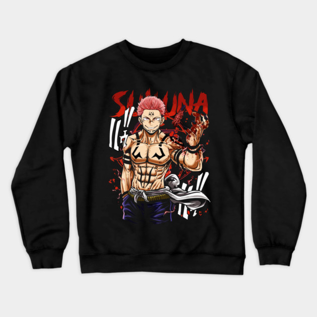 Jujutsu Kaisen Sukuna King of Curses Crewneck Sweatshirt by Otaku Vibes