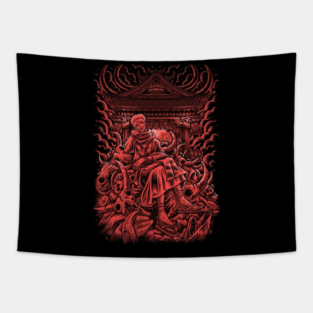 Jujutsu Kaisen Sukuna Domain Expansion Tapestry by Otaku Vibes