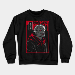 Jujutsu Kaisen Sukuna Four Eyes Glare Crewneck Sweatshirt