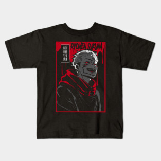 Jujutsu Kaisen Sukuna Four Eyes Glare Kids T-Shirt