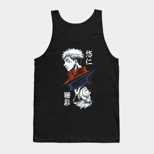 Jujutsu Kaisen Sukuna and Itadori Split Form Tank Top by Otaku Vibes