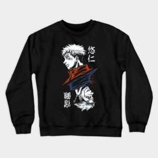 Jujutsu Kaisen Sukuna and Itadori Split Form Crewneck Sweatshirt
