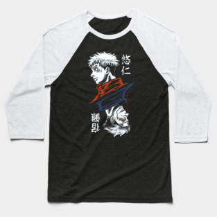 Jujutsu Kaisen Sukuna and Itadori Split Form Baseball T-Shirt