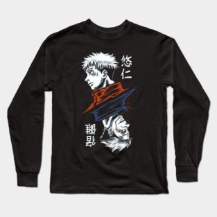Jujutsu Kaisen Sukuna and Itadori Split Form Long Sleeve T-Shirt
