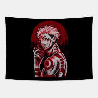 Jujutsu Kaisen Sukuna King Returns Art Tapestry