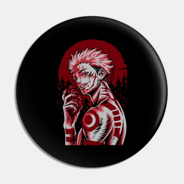 Jujutsu Kaisen Sukuna King Returns Art Pin by Otaku Vibes
