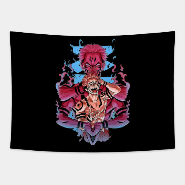 Sukuna Domain Expansion - Jujutsu Kaisen Tapestry by Otaku Vibes