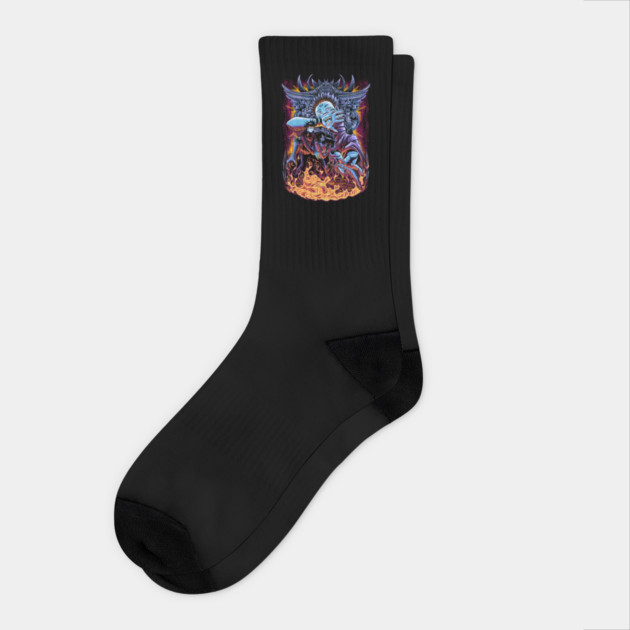 Jujutsu Kaisen Sukuna Eyes on Megumi Socks by Otaku Vibes