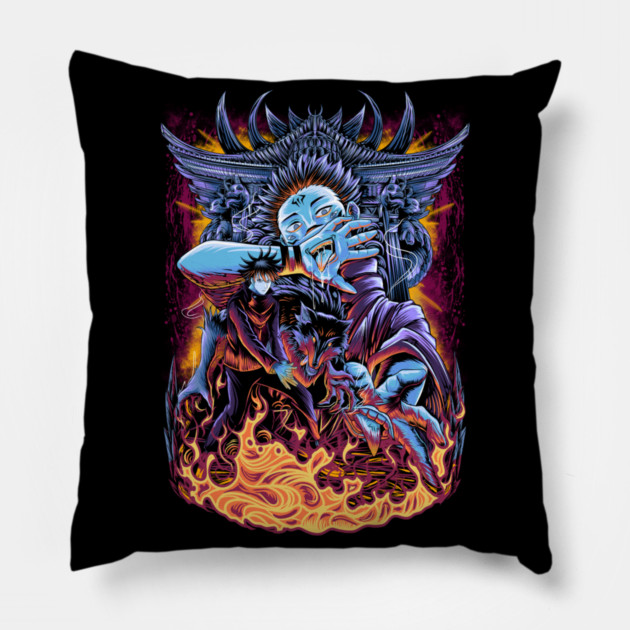 Jujutsu Kaisen Sukuna Eyes on Megumi Pillow by Otaku Vibes