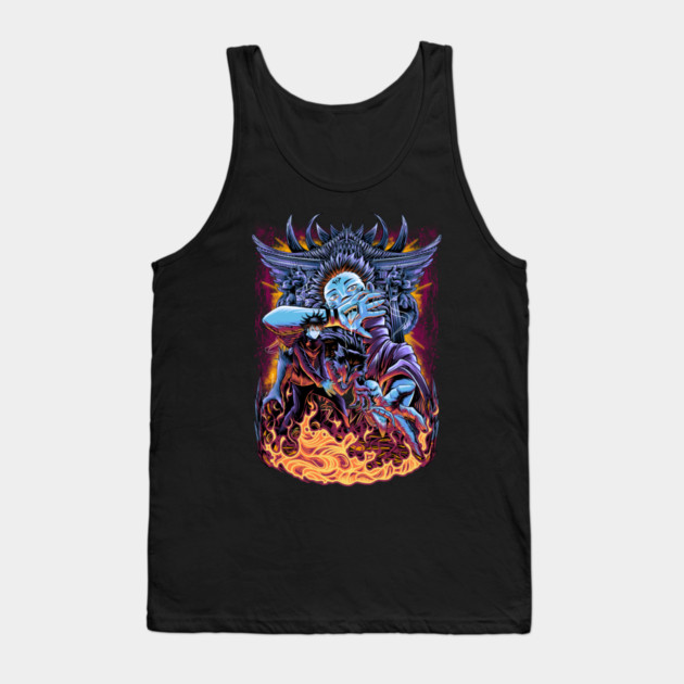 Jujutsu Kaisen Sukuna Eyes on Megumi Tank Top by Otaku Vibes