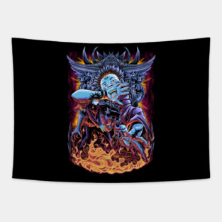 Jujutsu Kaisen Sukuna Eyes on Megumi Tapestry