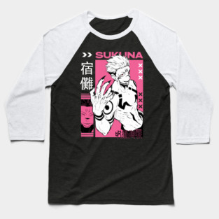 Jujutsu Kaisen - Sukuna King of Curses Baseball T-Shirt