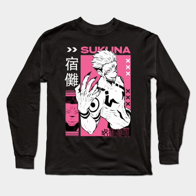 Jujutsu Kaisen - Sukuna King of Curses Long Sleeve T-Shirt by Otaku Vibes