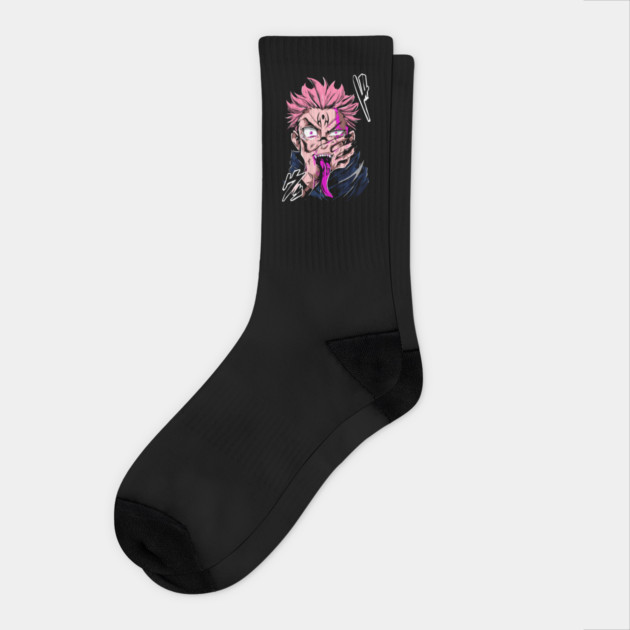 Jujutsu Kaisen Sukuna Evil Smile Socks by Otaku Vibes