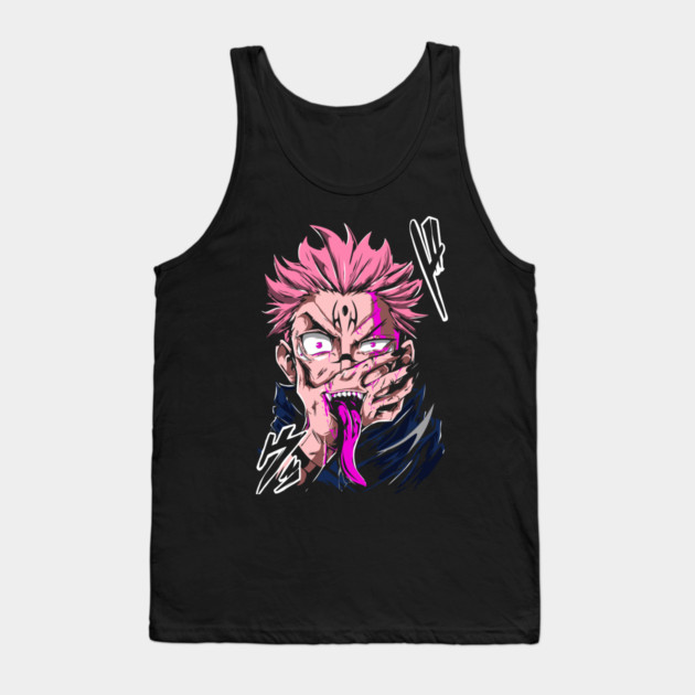 Jujutsu Kaisen Sukuna Evil Smile Tank Top by Otaku Vibes