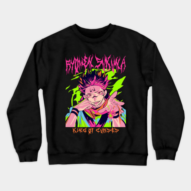 Jujutsu Kaisen Sukuna Full Power Crewneck Sweatshirt by Otaku Vibes