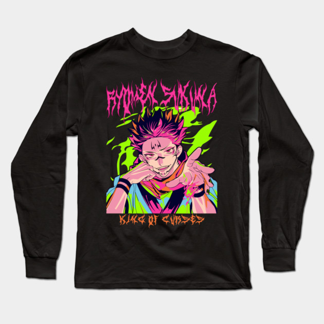 Jujutsu Kaisen Sukuna Full Power Long Sleeve T-Shirt by Otaku Vibes