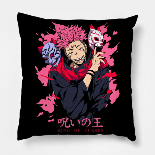 Sukuna King of Curses Cool Design Pillow by Otaku Vibes