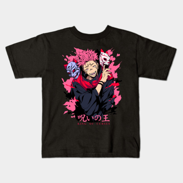 Sukuna King of Curses Cool Design Kids T-Shirt by Otaku Vibes