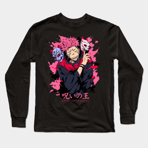 Sukuna King of Curses Cool Design Long Sleeve T-Shirt by Otaku Vibes