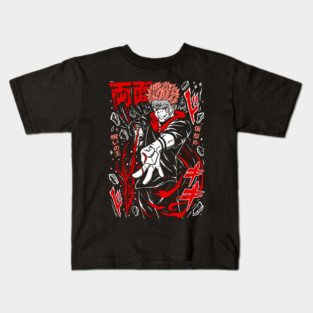 Jujutsu Kaisen Sukuna Anime Villain Icon Kids T-Shirt