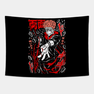 Jujutsu Kaisen Sukuna Anime Villain Icon Tapestry