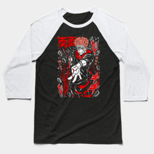 Jujutsu Kaisen Sukuna Anime Villain Icon Baseball T-Shirt